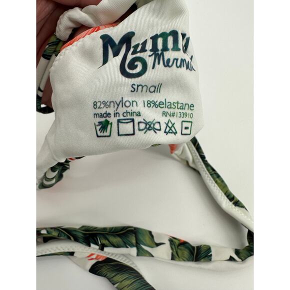 Show Me Your MuMu Women Bikini Top Size S NWOT Tropical Beach Swim Wrap Beach - Picture 4 of 6